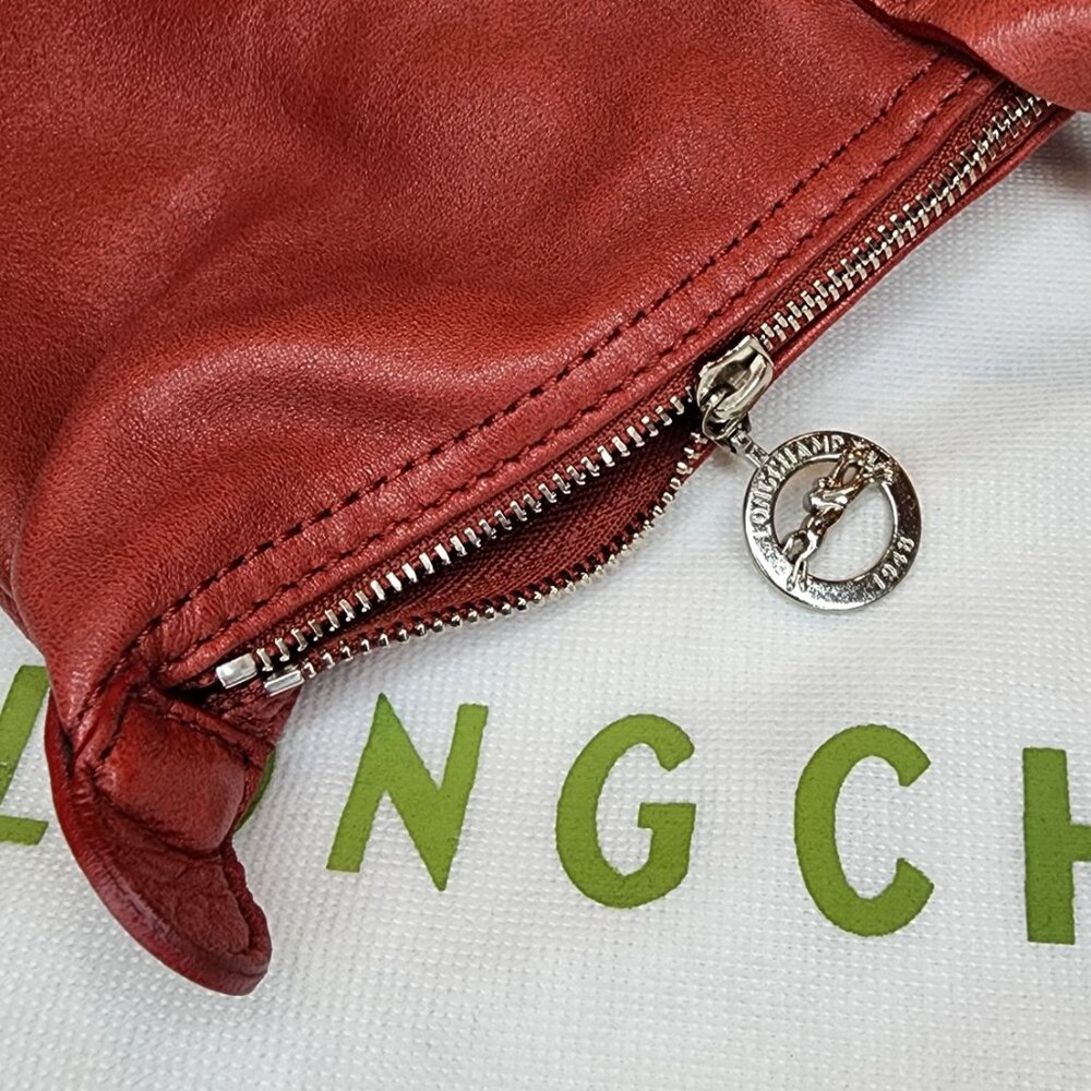 Longchamp | Leather Le Pliage Folding Tote Bag Large - Picture 7 of 9